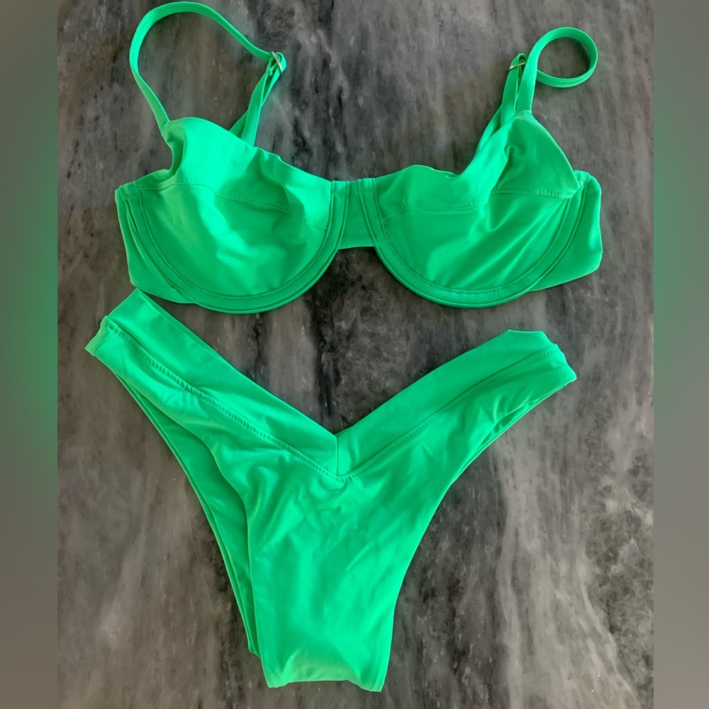 OneOne Swimwear green bikini